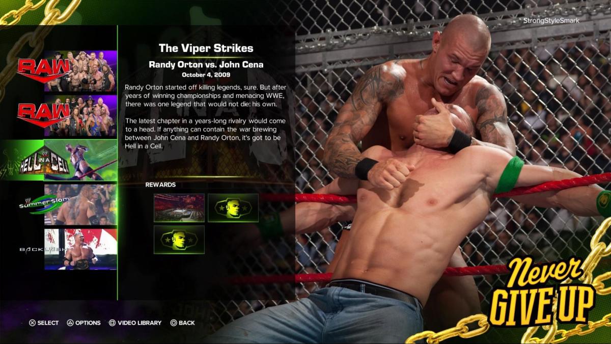 WWE 2K23 Cena vs. Orton.